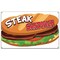 Signmission Steak Sandwich Banner Concession Stand Food Truck Single Sided B-Steak Sandwich19 - alternate 1